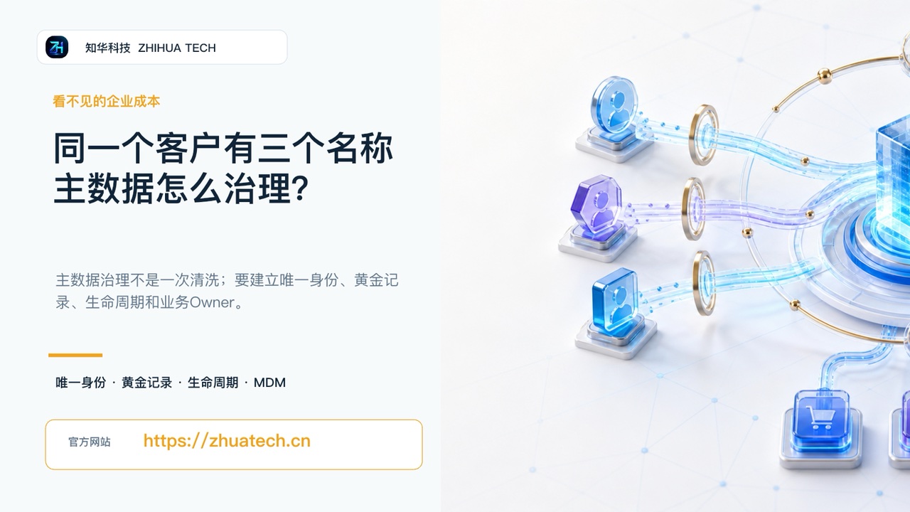 同一个客户有三个名称，主数据怎么治理视频封面