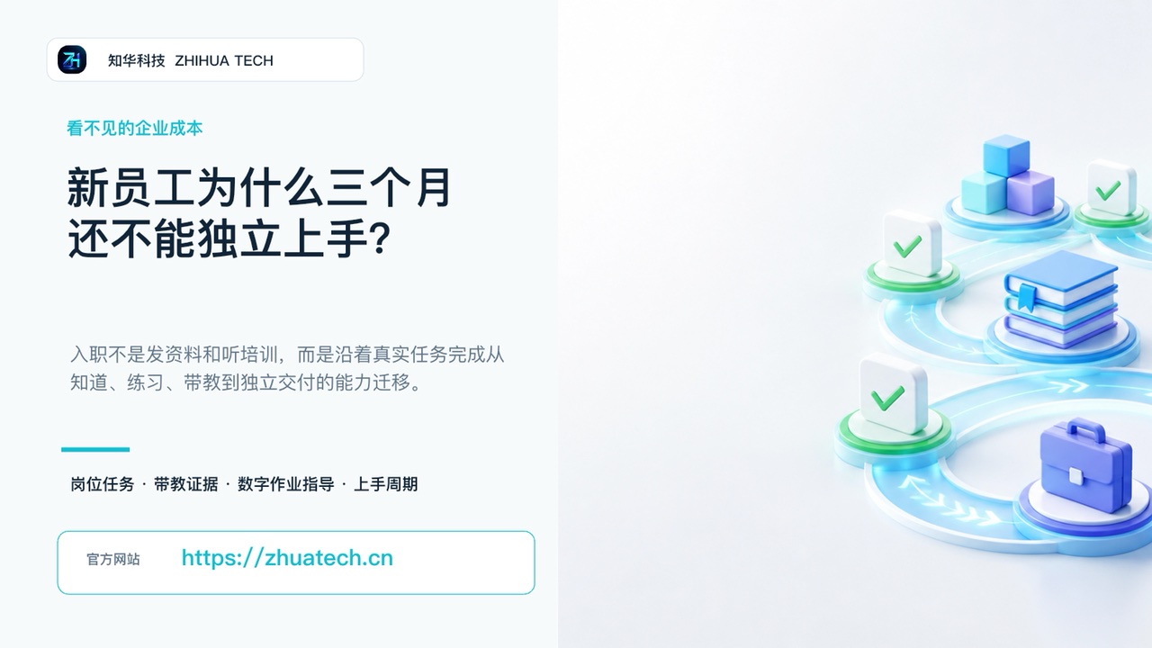 新员工为什么三个月还不能独立上手视频封面