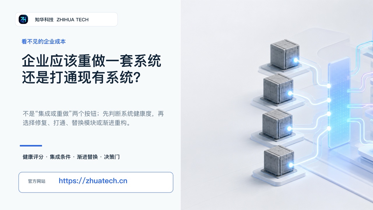 企业应该重做一套系统，还是打通现有系统视频封面