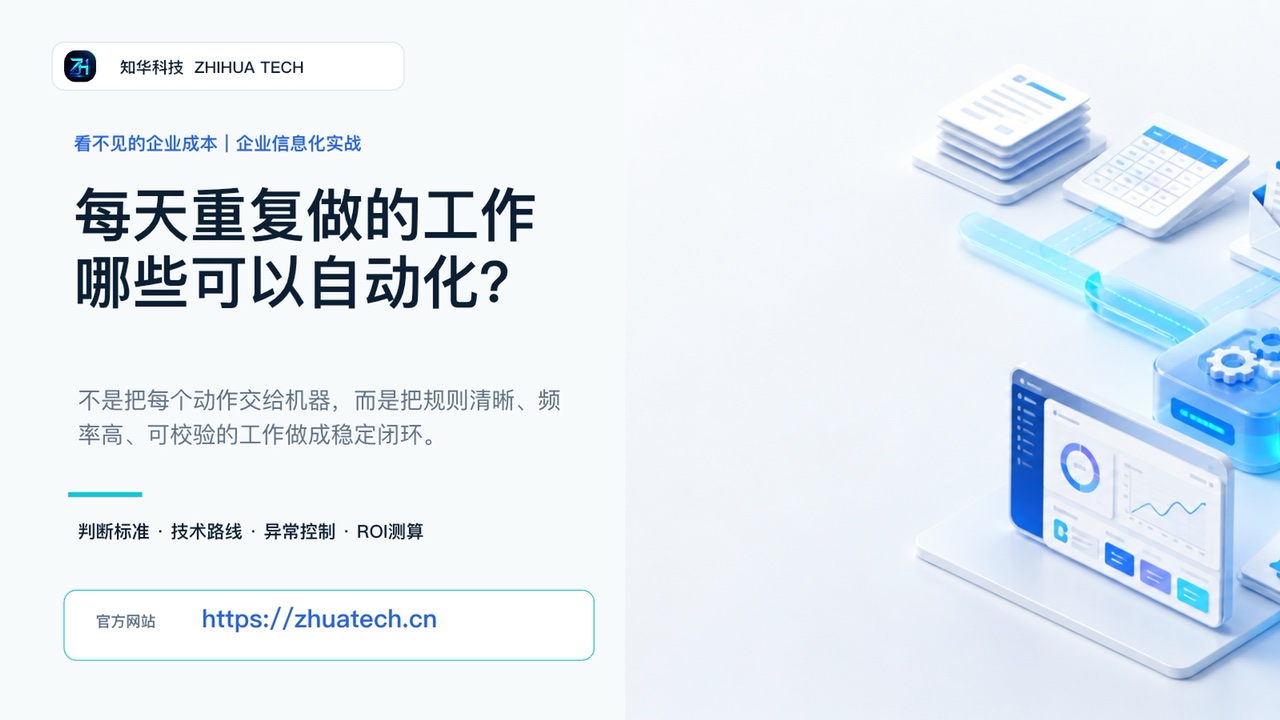 每天重复做的工作，哪些可以自动化视频封面